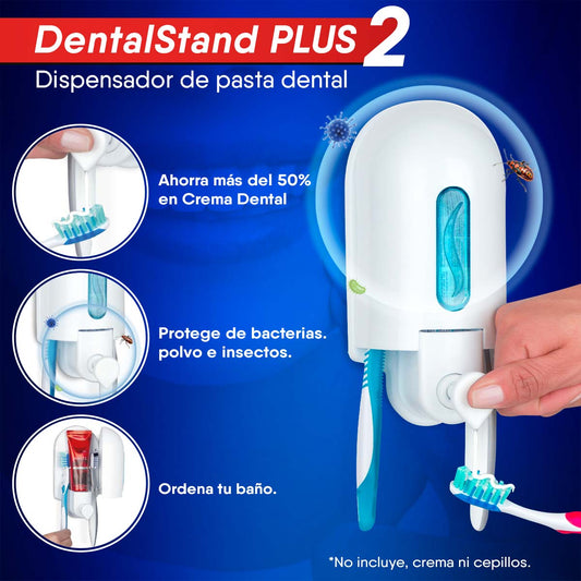 Dispensador de crema dental 2 cepillos (Incluye envío)