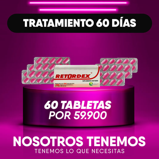 TRATAMIENTO 60 TABLETAS PARA 2 MESES. ‼️Como tratamiento y antes del momento‼️